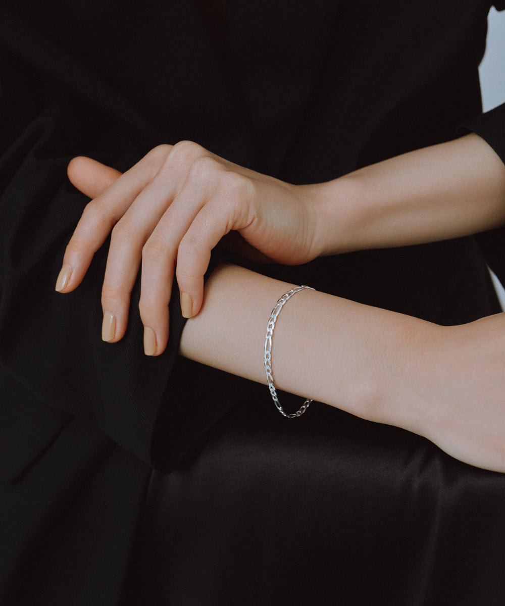 Figaro Chain Bracelet［Silver925］ | 大人の毎日使えるブレスレット