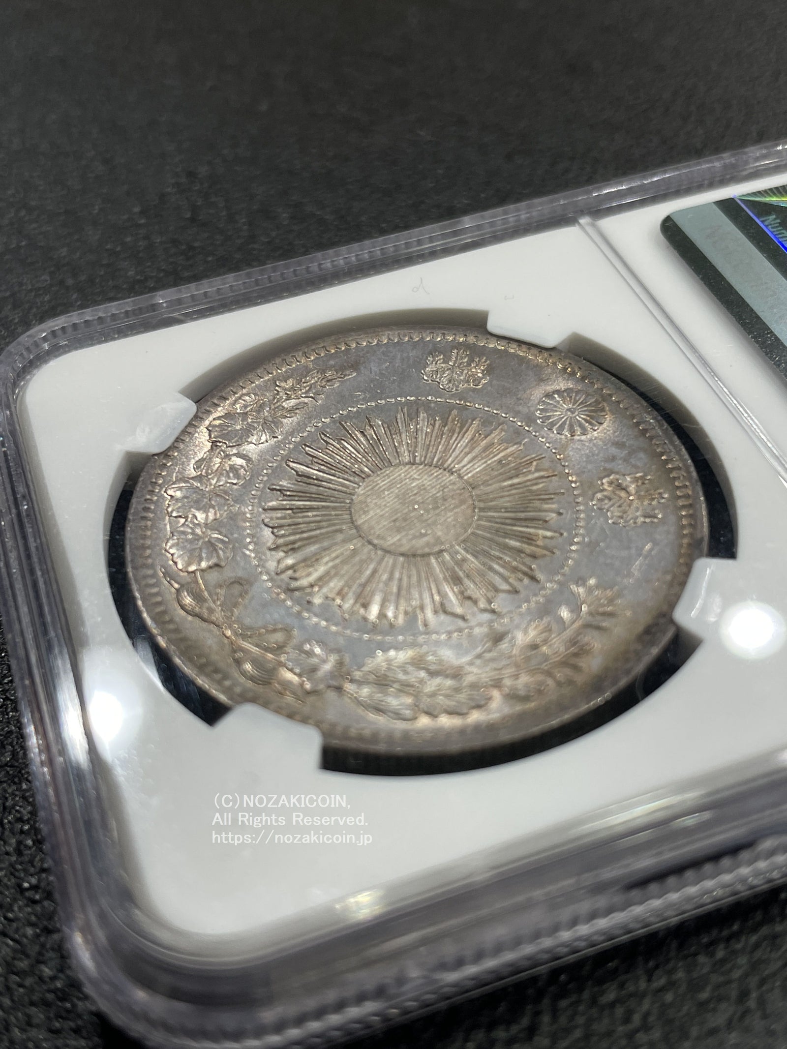 1902年 明治35年 日本 1円銀貨 NGC MS62 スラブ入り 1902年（明治35年