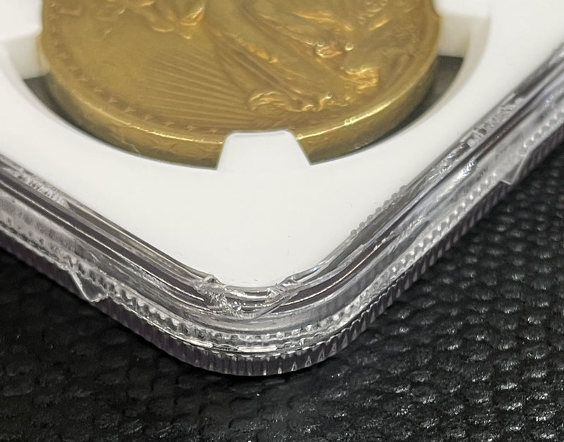 アメリカ 20ドル金貨 1907年 女神立像ハイレリーフ 極美品 NGC AU58