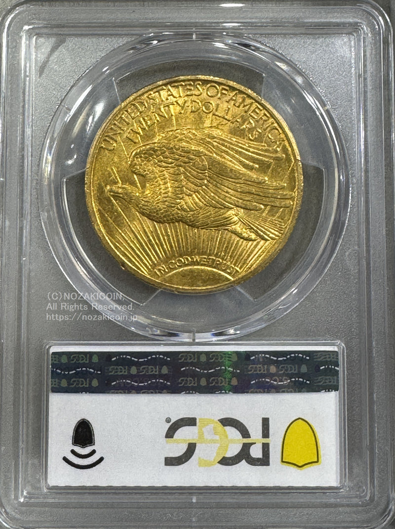 アメリカ 20ドル金貨 セントゴーデンズ 1910年 PCGS MS62 – 野崎コイン