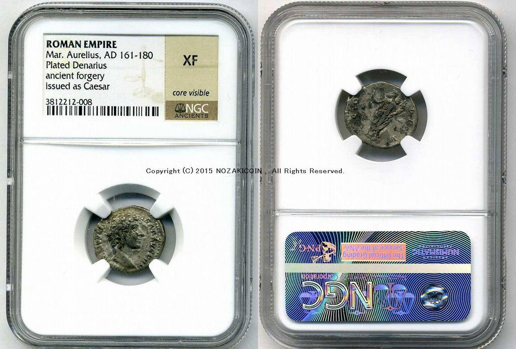 古代ローマ マルクス・アウレリウス デナリウス銀貨 NGC XF – 野崎コイン