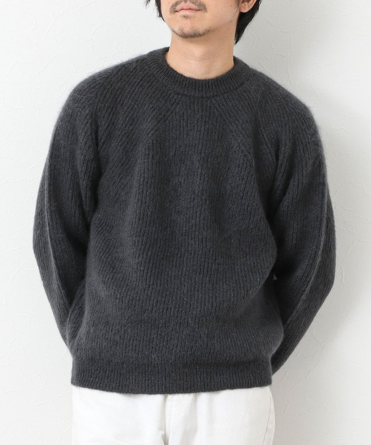 BATONER/バトナー】PURE MOHAIR SIGNATURE CREW NECK ピュアモヘヤ