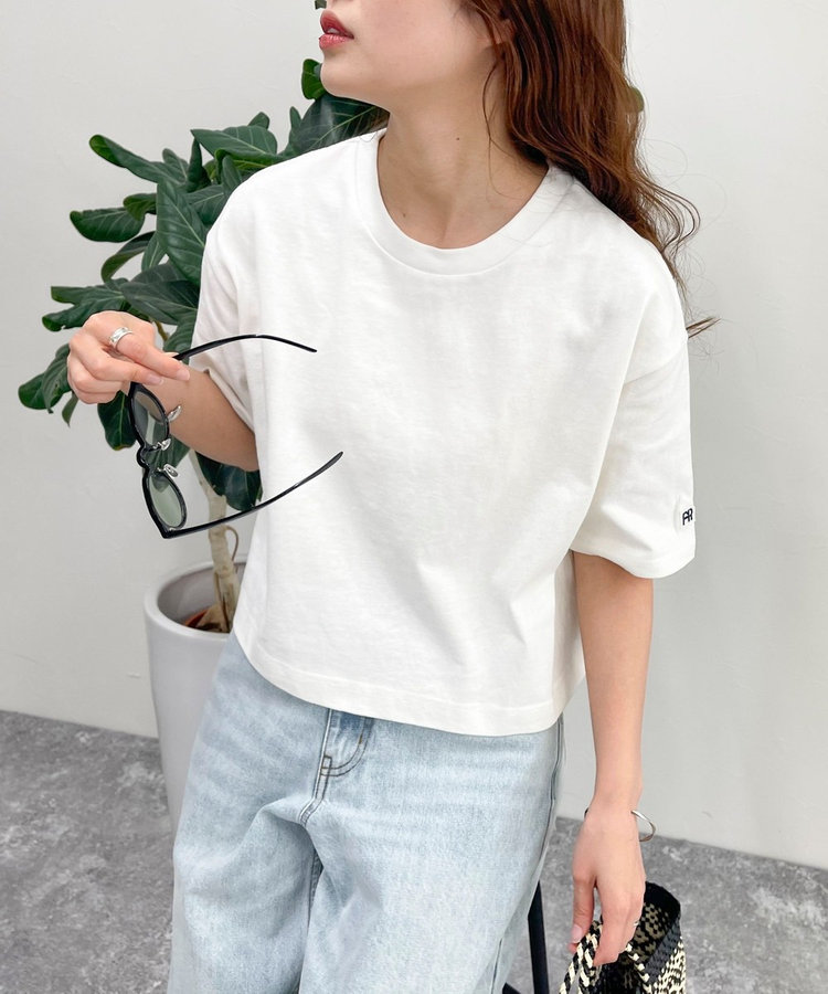新色登場】FRワッペンクロップド丈 Tシャツ（4-0331-3-23-016）｜fredy
