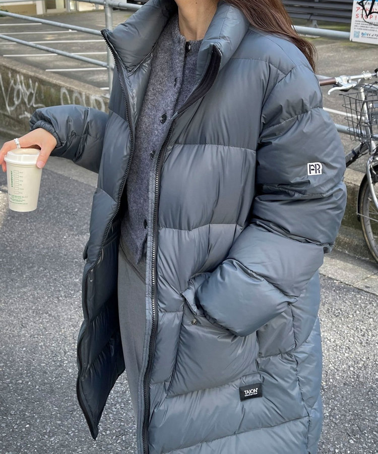 TAION×fredy emue】PACKABLE 別注ボリュームダウンコート（4-0320-6-28