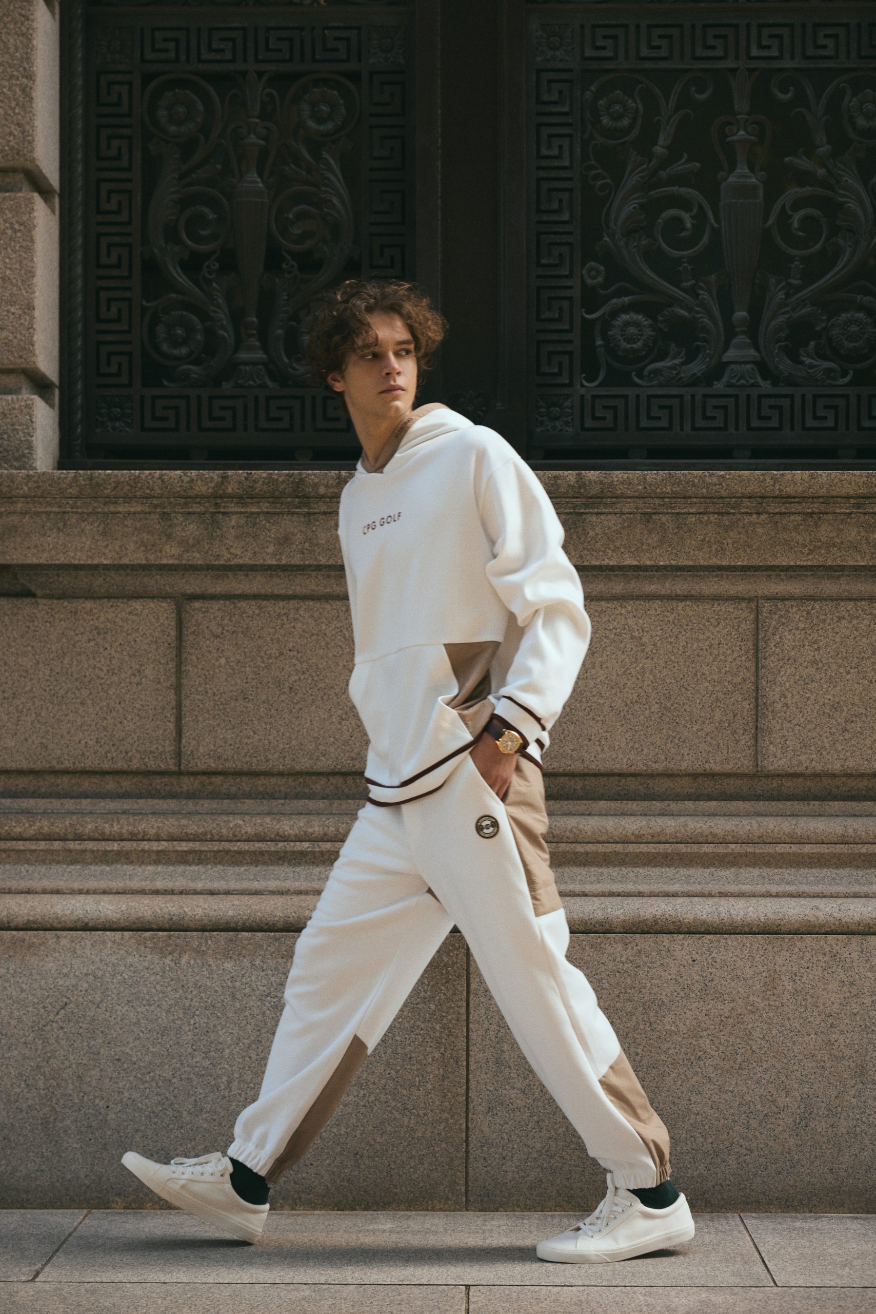 CPG GOLF ホワイト セーター XXLサイズ CPG GOLF 【期間限定】 CPG