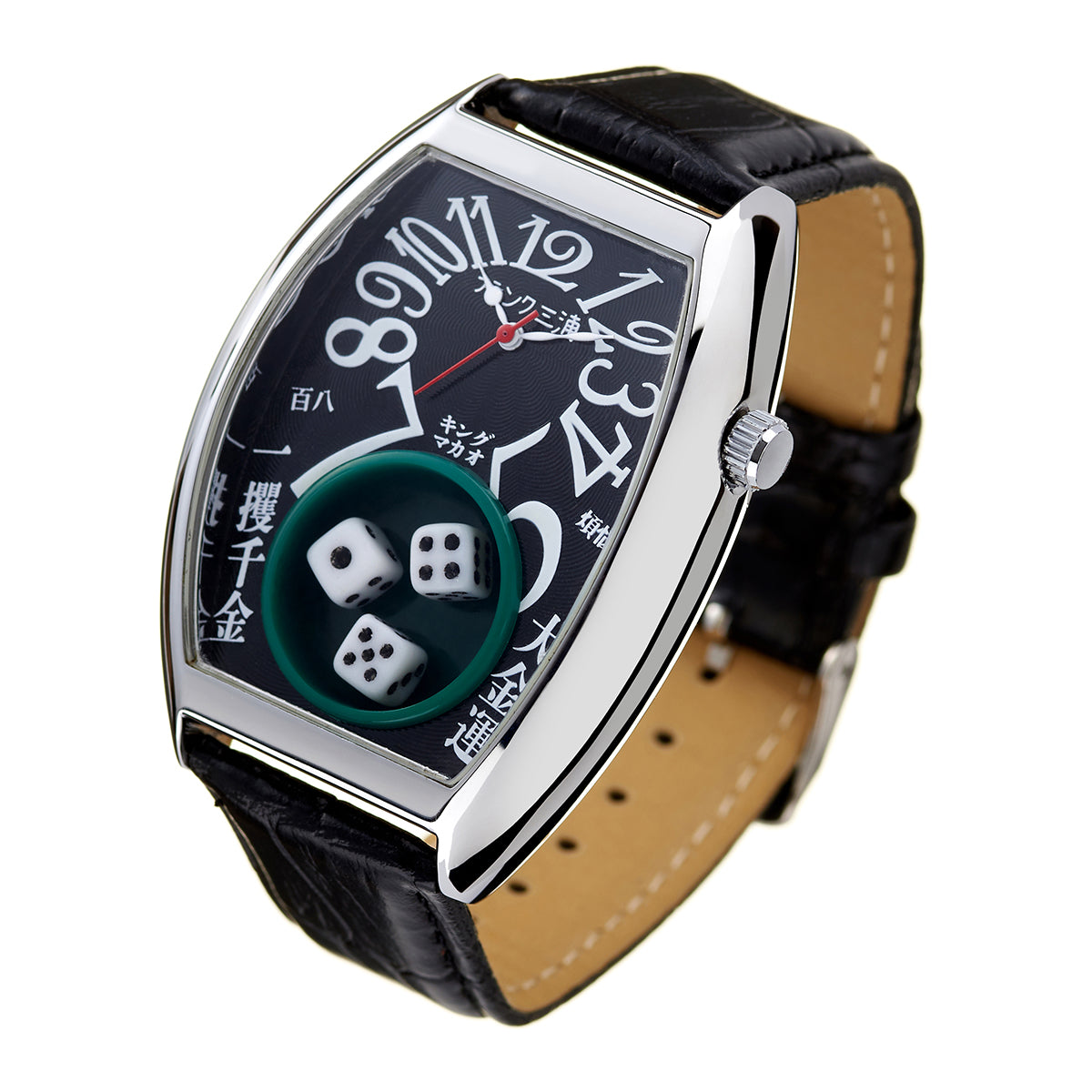 Frank Miura] Wristwatch King Macau Gamble Watch Black FM12-SVBK