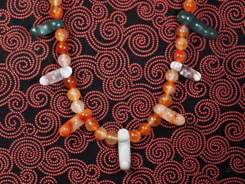 古墳時代・丁子頭・ヒスイ勾玉（特大サイズ）