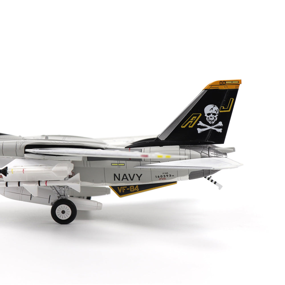 1:100 Diecast Metal F-14A Jolly Rogers Fighter Model - US Navy