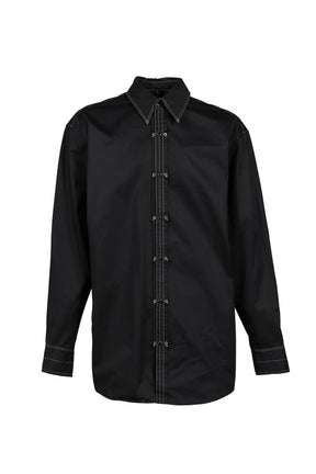 LEMAIRE ルメール SS25 EMBELLISHED METAL SHIRT / BLK - NUBIAN