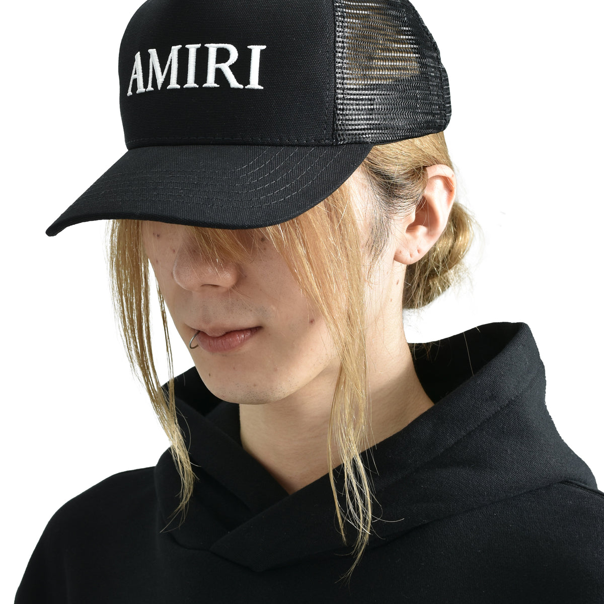 AMIRI FW25 AMIRI CORE LOGO TRUCKER HAT / BLK - NUBIAN