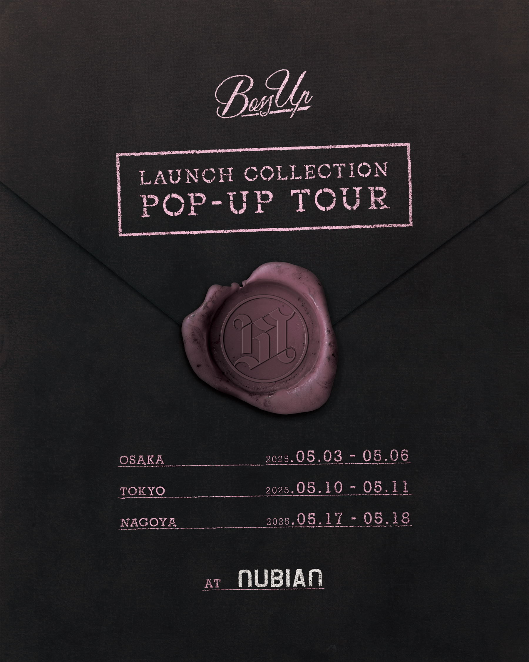 5月3日(土)より開催 BossUp POP-UP TOUR