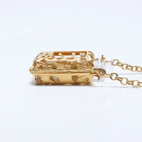 シャネル CHANEL 香水ボトル N°19 香水ケース ネックレス ゴールド