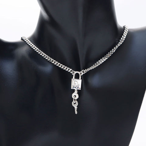 クリスチャンディオール Christian Dior 南京錠 モチーフ ネックレス