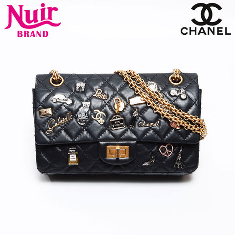 シャネル CHANEL 25番台 2017 アイコンモチーフ ダブルフラップ