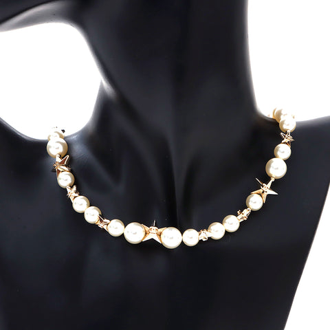 シャネル CHANEL ココマーク パール 星モチーフ A17 ネックレス