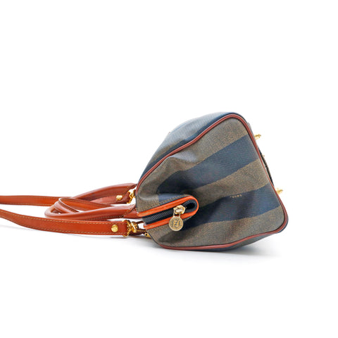 フェンディ FENDI ペカン ミニボストン ハンドバッグ ブラウン P13284