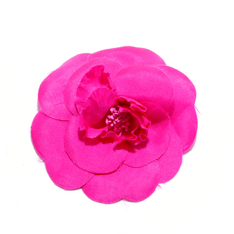 ニ*ン様 CHANEL ピンク花型ブローチ 髪飾りにも、ネックレスにもなる