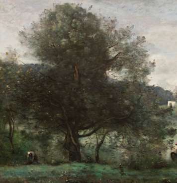 コローの『ヴィル＝ダヴレーの牧歌的な場所―池鮮の釣り人』を解説！