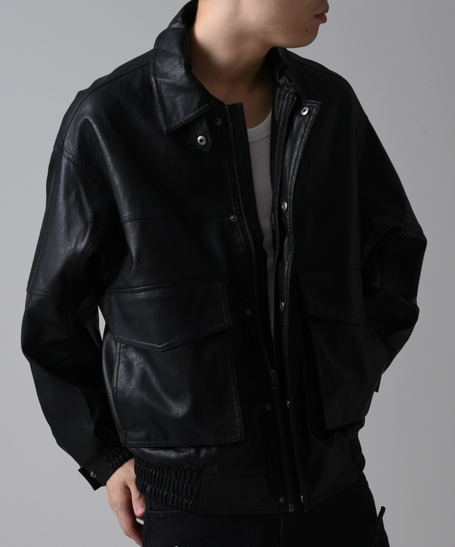 A'GEM/9 × .kom『FREEDEE/フリーディー』PUレザージャケット セレクト