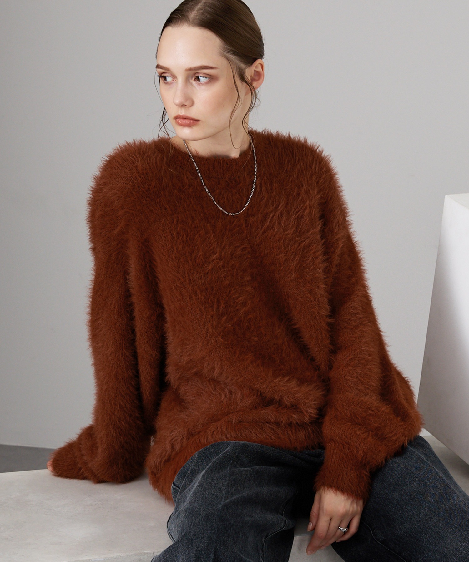 オーバーサイズファーニットプルオーバー MONO-MART│MONO-MART