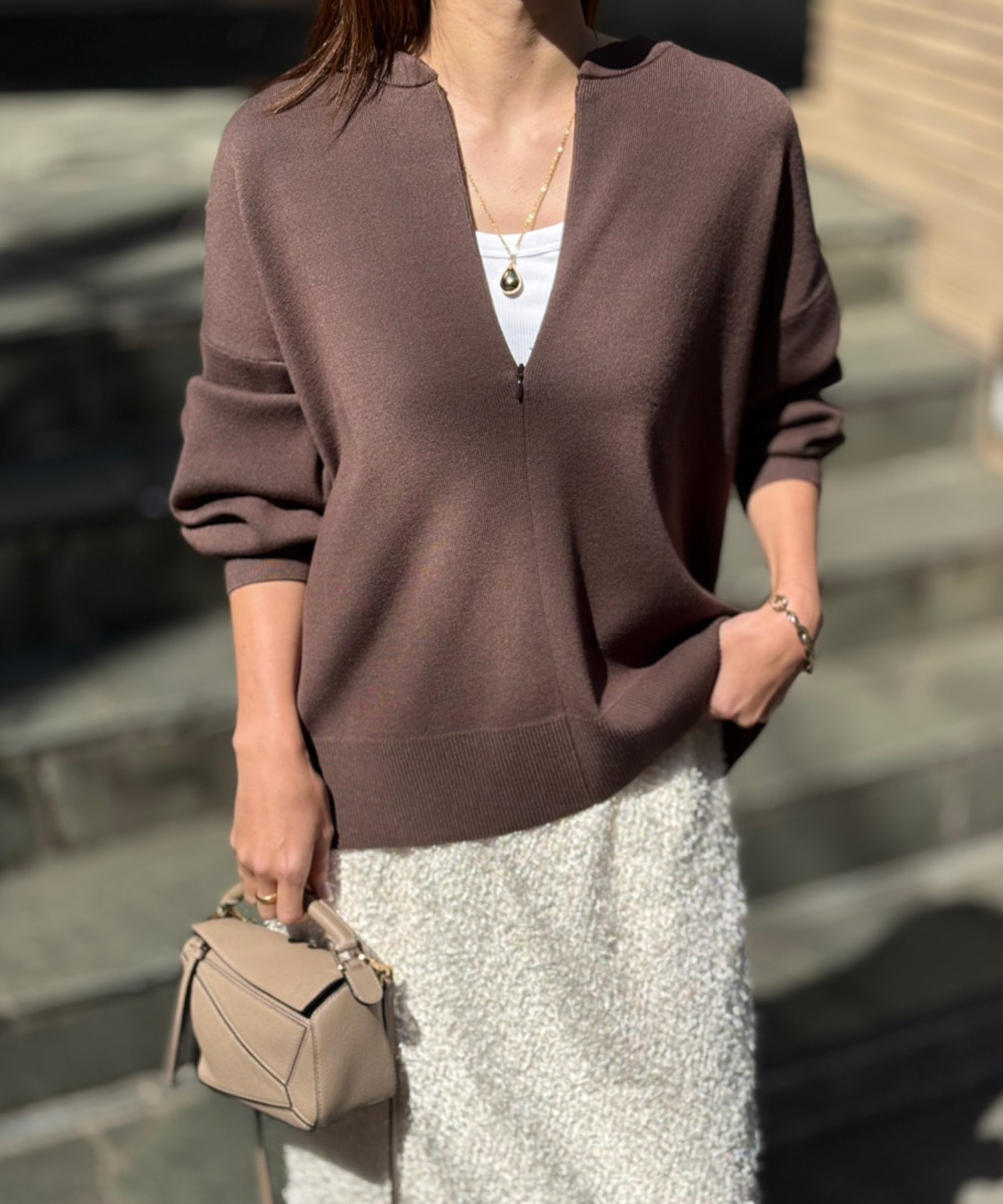 春ニット】フロント2wayニットプルオーバー Emma Taylor│STYLEDOOR