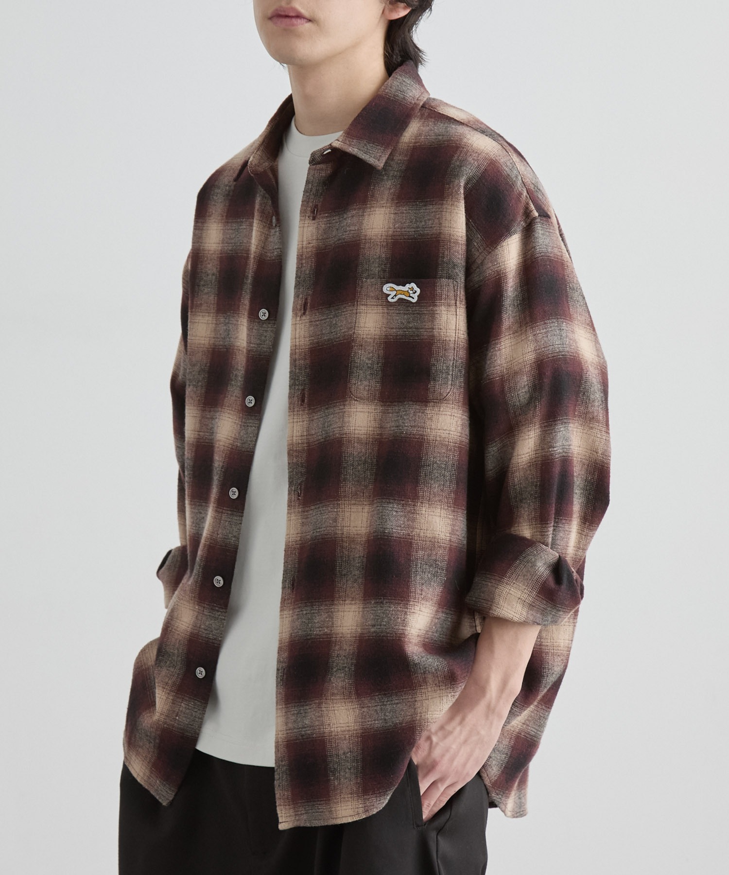 PENNEYS/ペニーズ 別注 THE FOX ロゴ ワンポイント刺繍 オンブレ