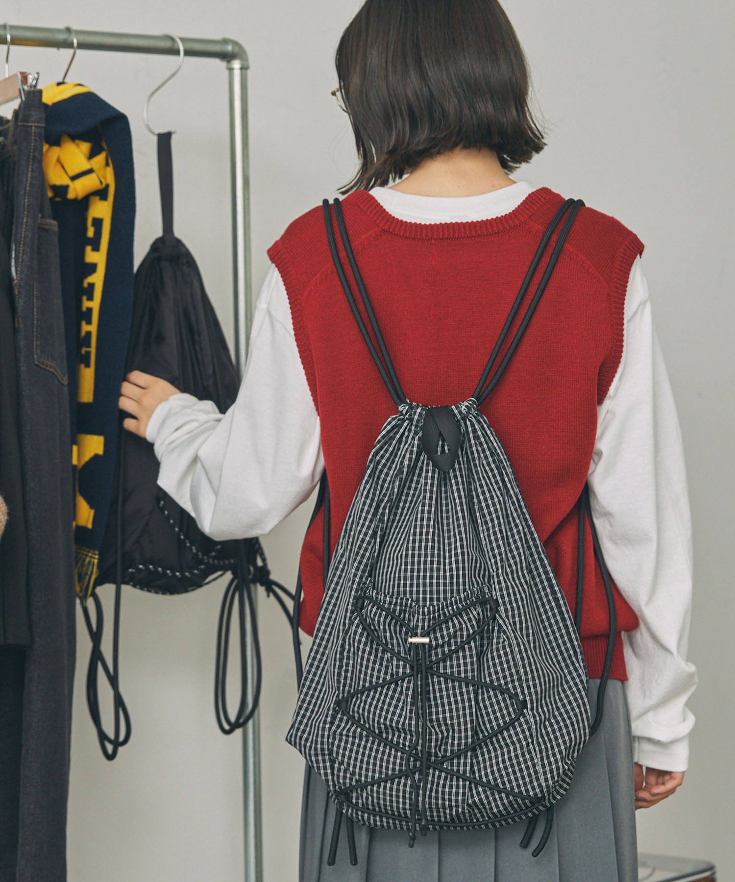 アソートデザイン ドローコード ナップサック MONO-MART LADY'S│MONO