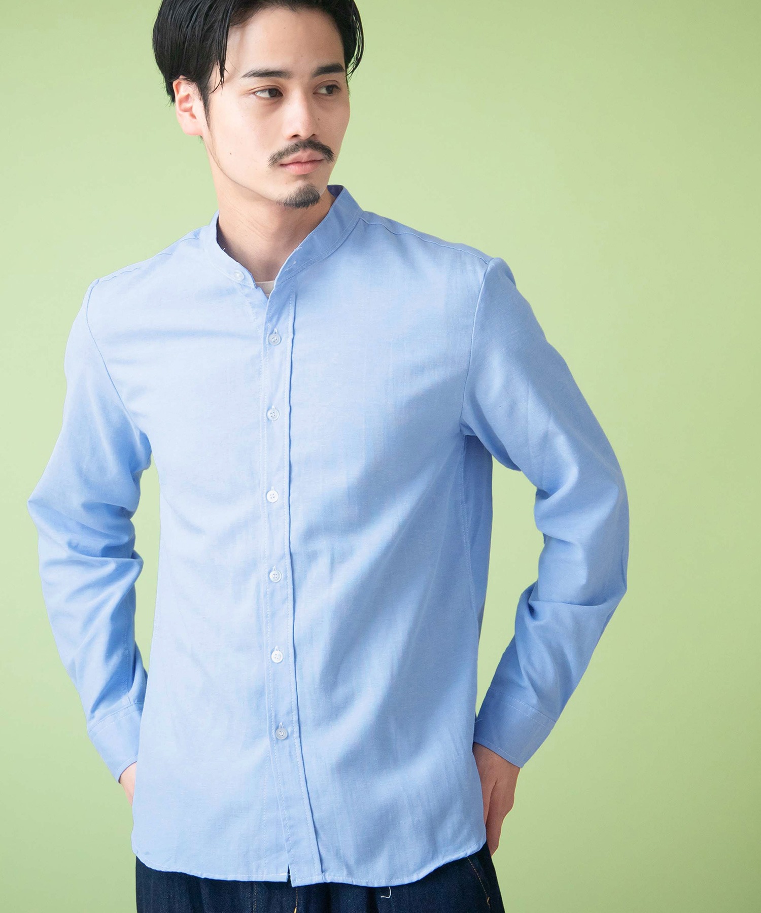 オックスフォードバンドカラーシャツ L/S MONO-MART│MONO-MART