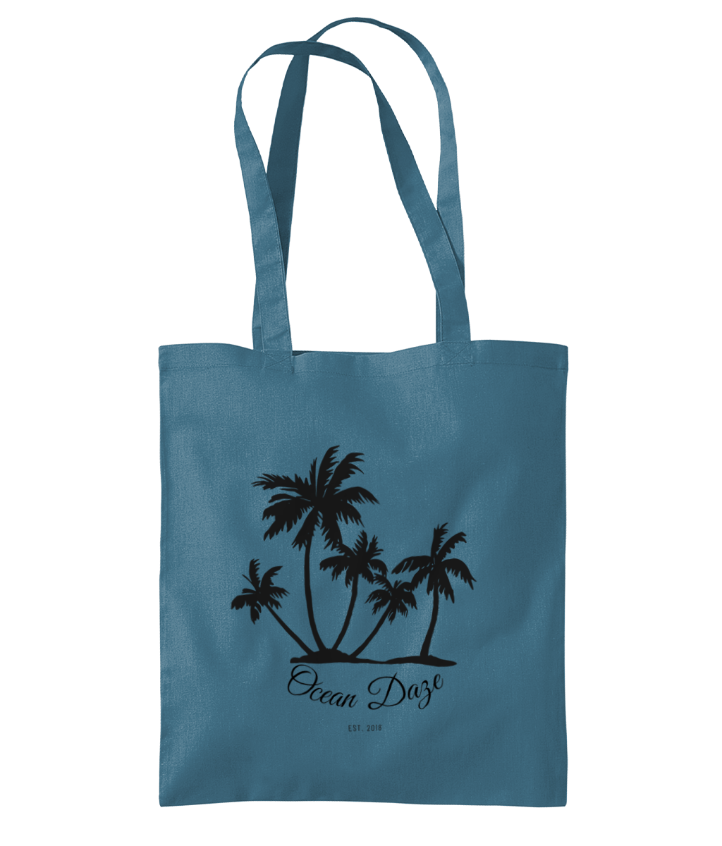 Ocean Daze Black Palm Trees Design Shoulder Tote Bag – Ocean Daze