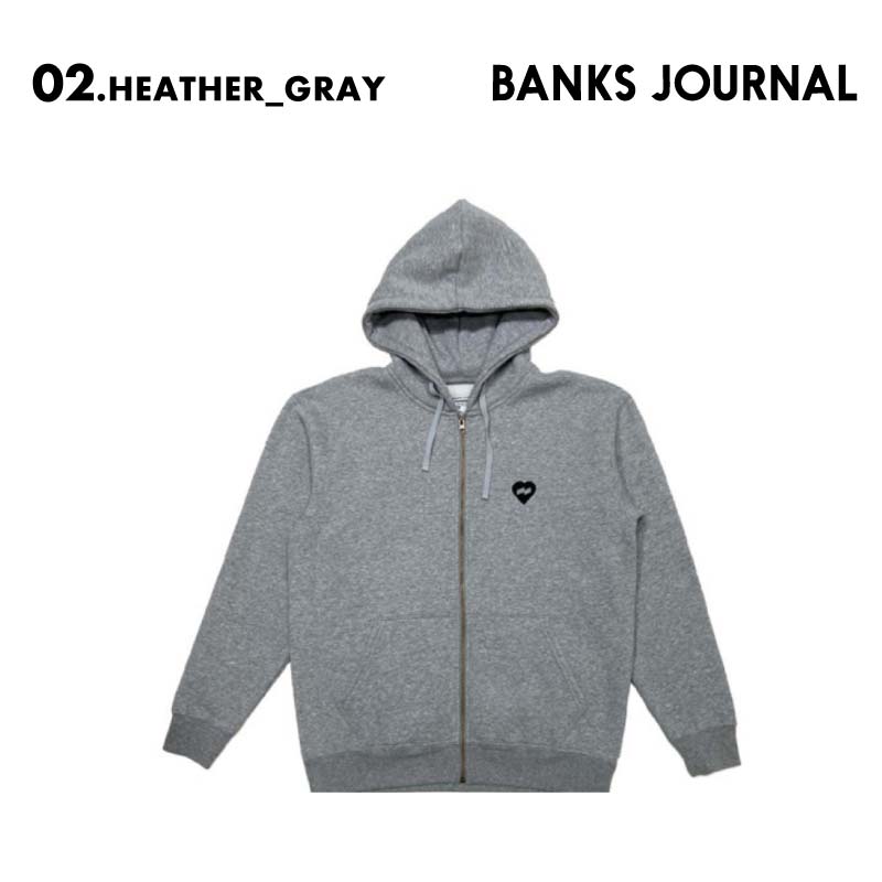 BANKS JOURNAL/バンクスジャーナル メンズ ジップパーカー ZIP LOGO