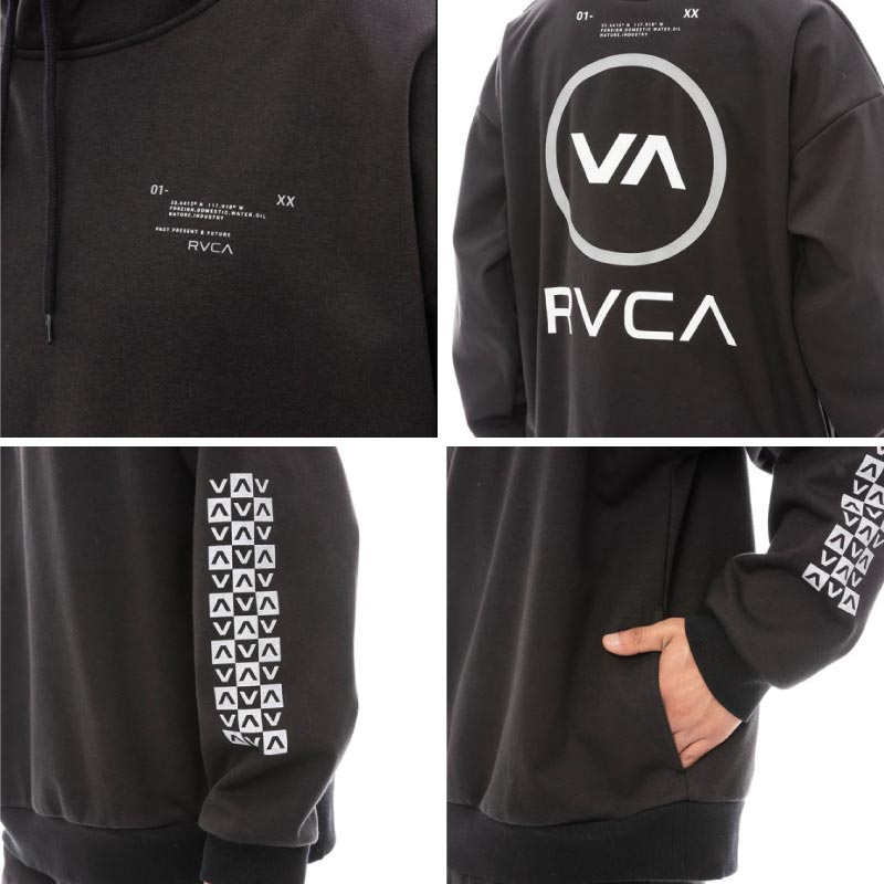 RVCA/ルーカ メンズ 撥水 パーカー REFLECTIVE BAS HD 2024 HOLIDAY