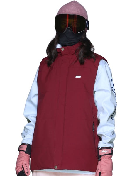 クリアランスセール] スノーボードウェア オーバーサイズ キルトベスト