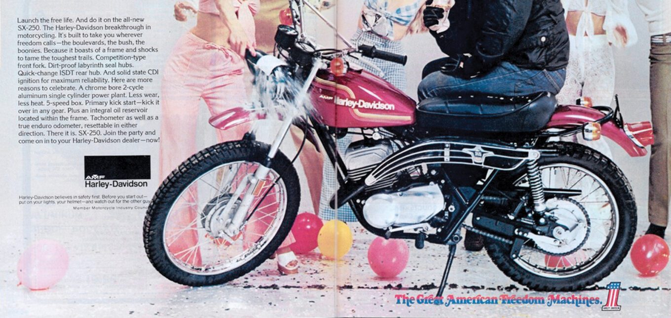 Playing in the Dirt: 1974-1978 Harley-Davidson SX250 - Motorcycle