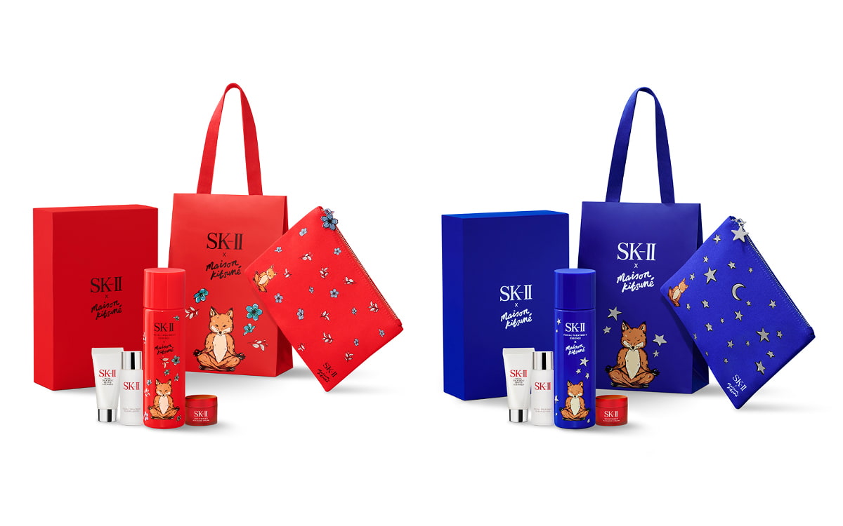 SK-Ⅱ×MAISON KITSUNÉ】コラボデザインのピテラエッセンスが限定コフレ