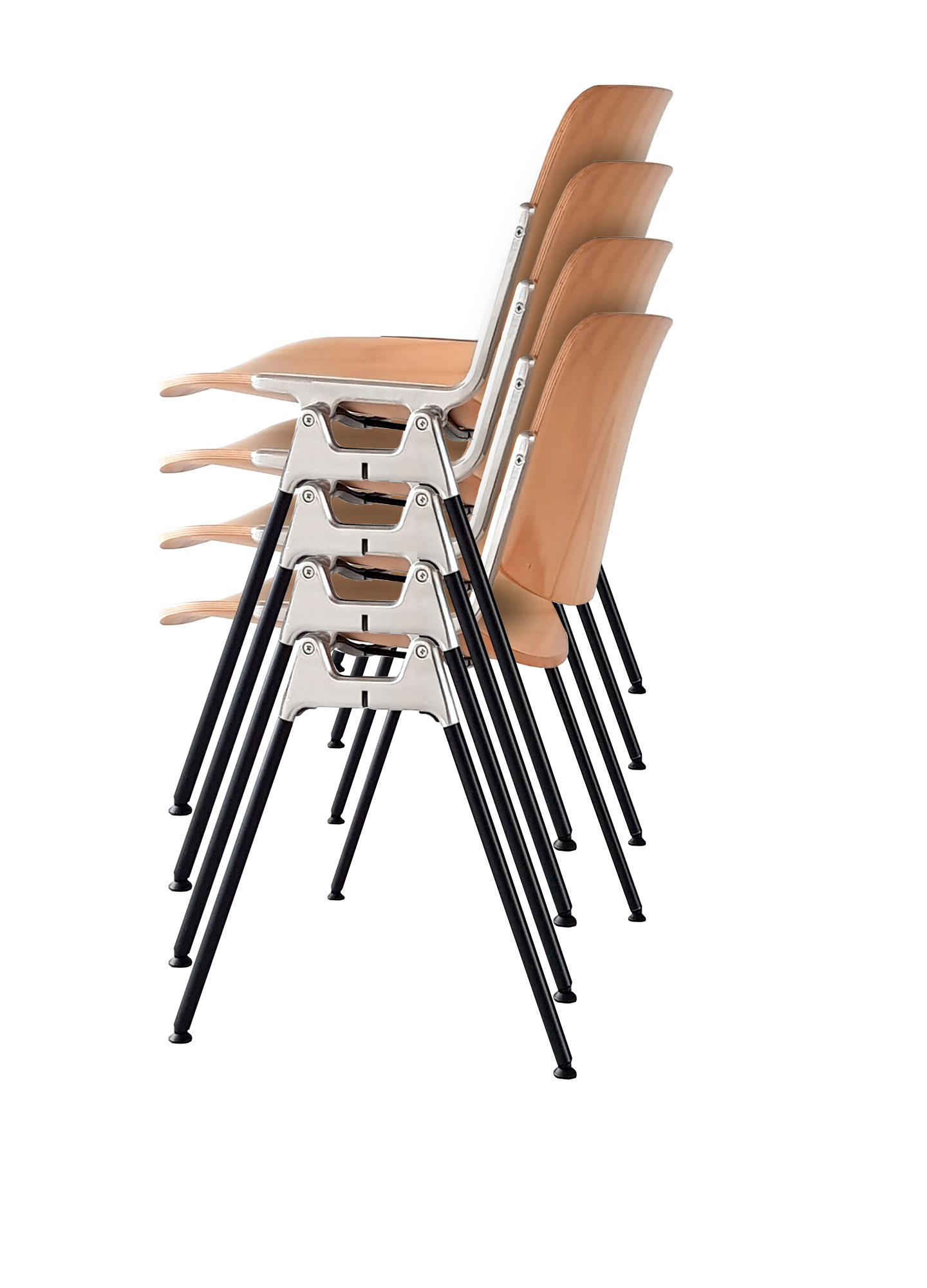 アルミと成形合板を組み合わせたかつてカステリチェアと呼ばれたジャン