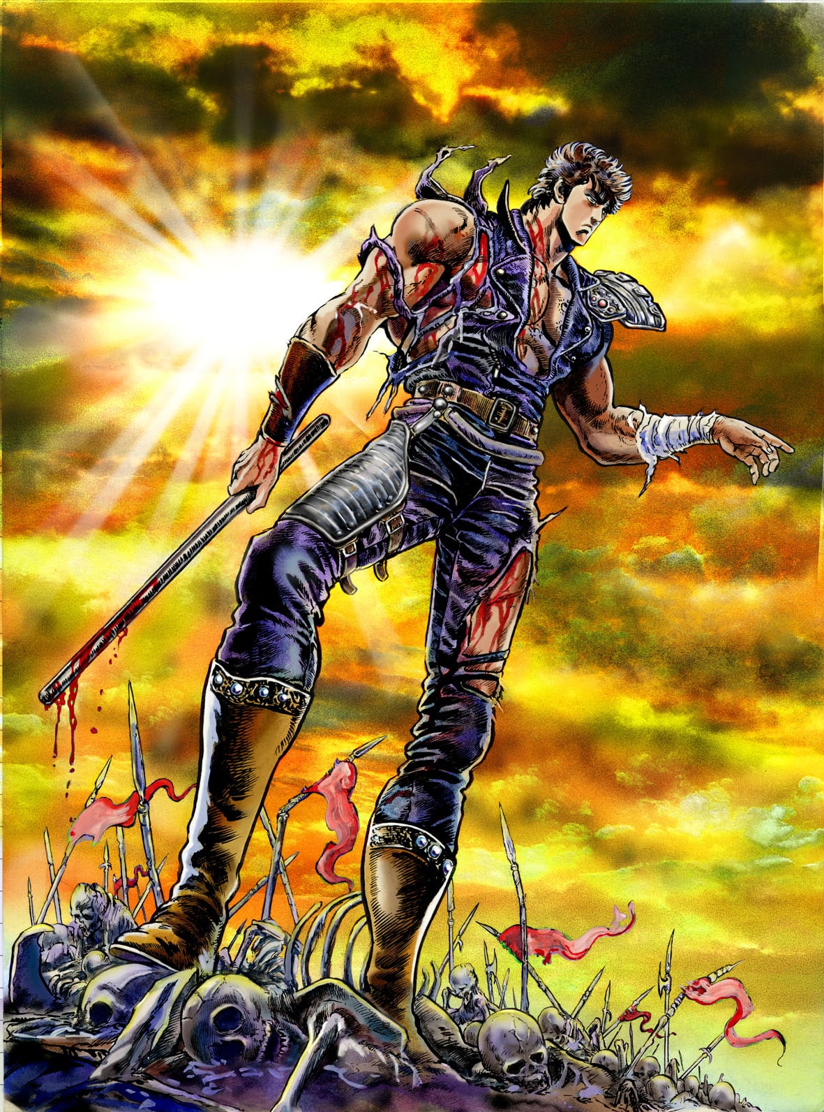 北斗の拳」25周年記念展に等身大ケンシロウ - コミックナタリー