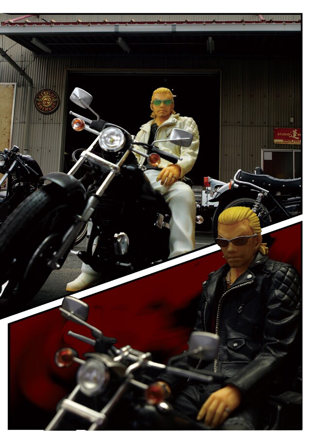 WORST」河内鉄生のバイク付きフィギュア - コミックナタリー