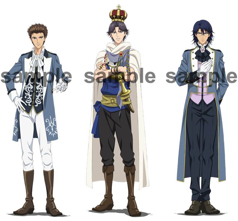 誕生日を迎える宍戸亮、跡部景吾、忍足侑士の描き下ろしイラスト