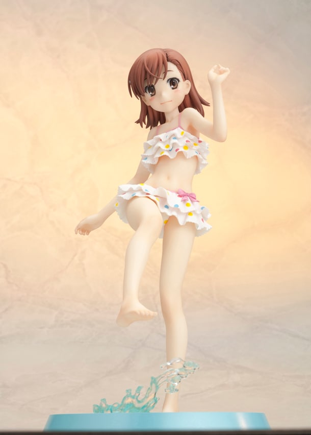 超電磁砲」御坂美琴の新フィギュア、海辺で遊ぶ水着姿 - コミックナタリー