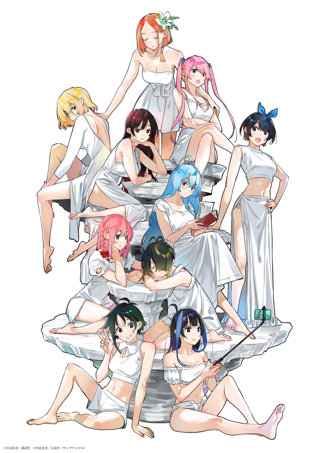 紫雲寺家の子供たち」×「彼女、お借りします」宮島礼吏描き下ろし