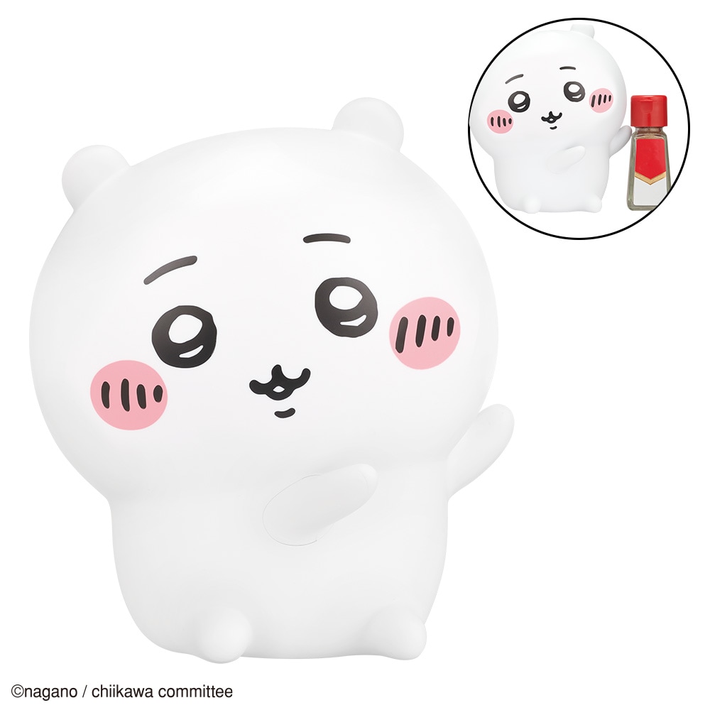 B賞「こちらをどうぞ☆ちいかわフィギュア」とその使用イメージ