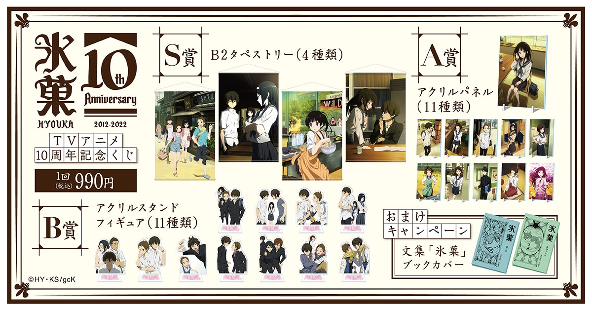 TVアニメ「氷菓」オンラインくじのグッズ一覧。 [画像ギャラリー 14/14
