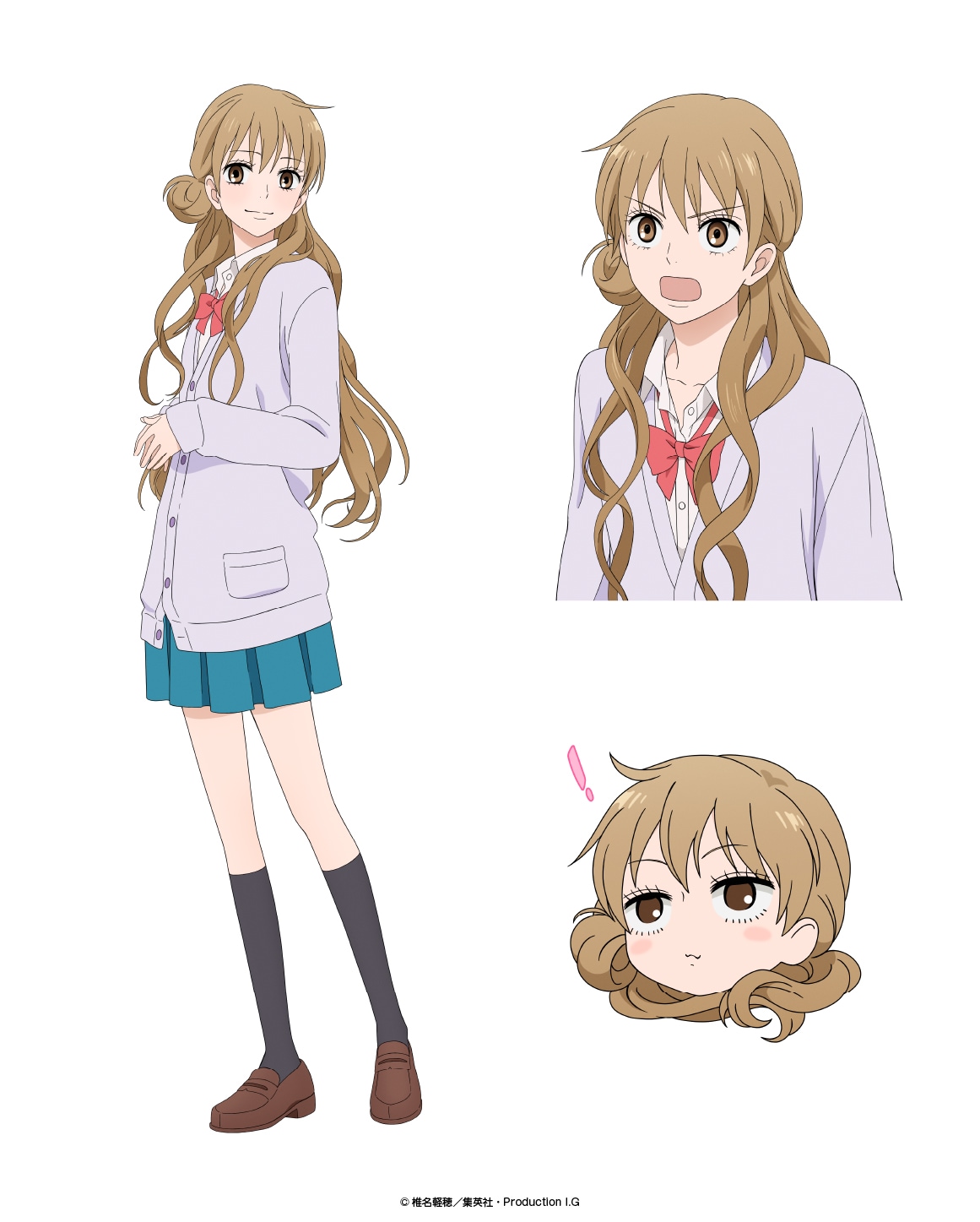 胡桃沢梅（CV：平野綾）のキャラクタービジュアル。 (c)椎名軽穂