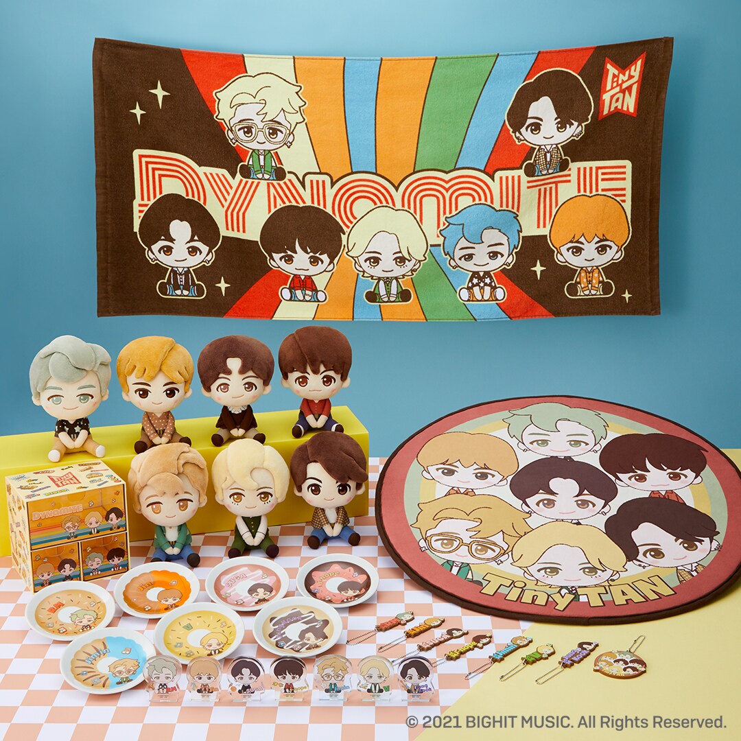 BTS「TinyTAN」の一番くじ再び！「Dynamite」衣装に着替えプレートや