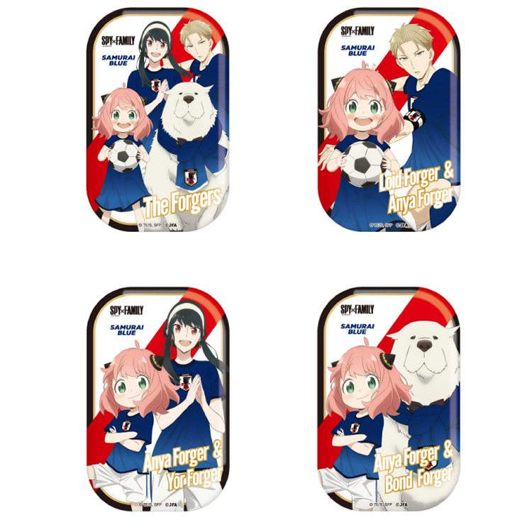 SPY×FAMILY トレーディングスクエア缶バッジ サッカー日本代表ver. ※全