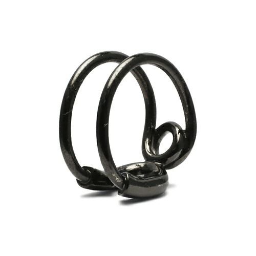 J-NS359-BK)安全ピンリングM ブラック/指輪｜アクセサリー通販のジャム