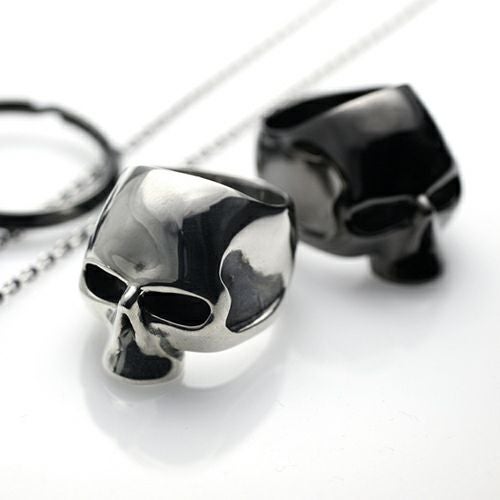 J-NS018-SV)レボリューションスカルリング-シルバー/指輪