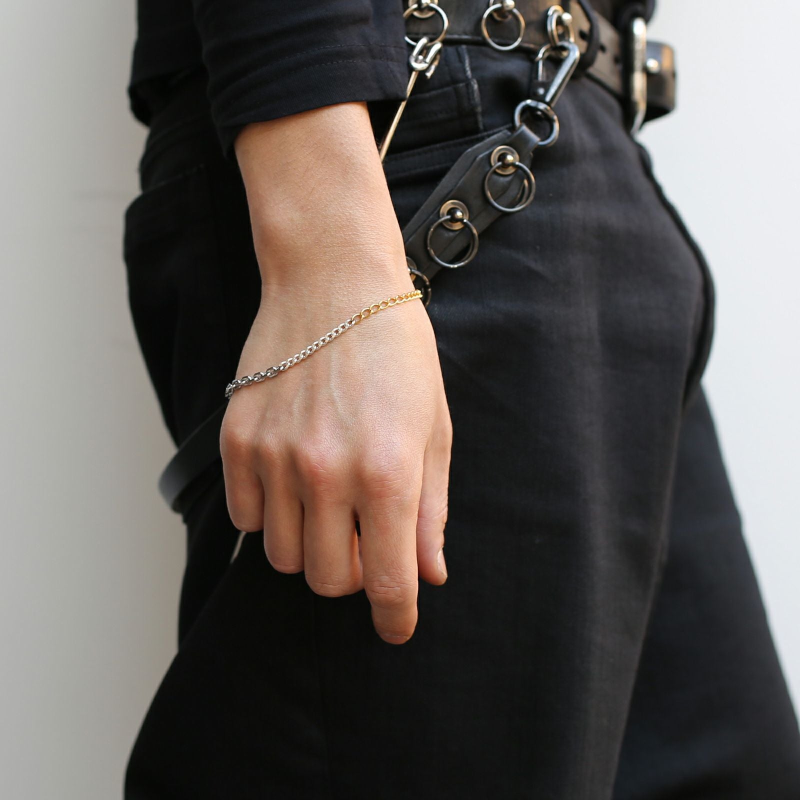 JNS1150)10K オルタナティブチェーン ブレスレット｜アクセサリー通販