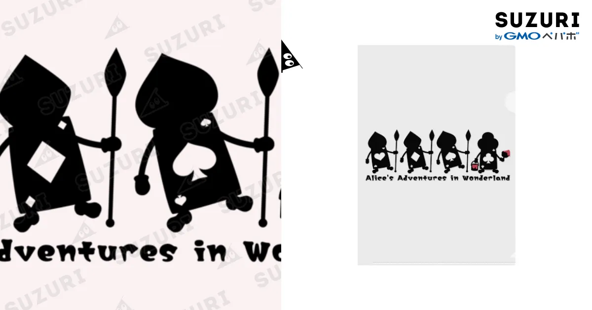 不思議の国のアリス【トランプ兵】シルエット / tammytammyのクリア