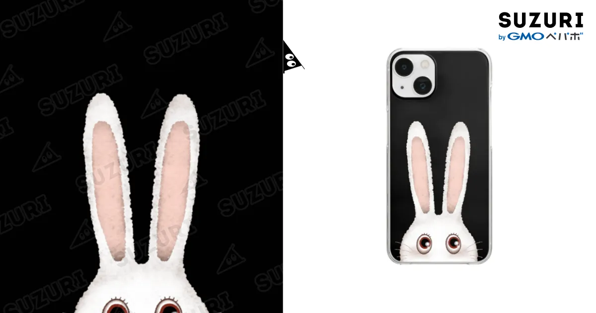耳長うさぎ / yuccoloのクリアスマホケース（iPhoneケース）通販
